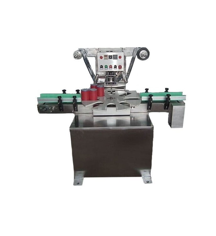 MASZYNA DOGRZEWAJĄCA FOLIĘ DO SŁOIKÓW SZKLANYCH, PE