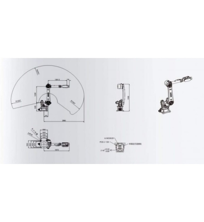 RAMIE KARTEZJAŃSKIE BRTIRUS 1000T-2400T