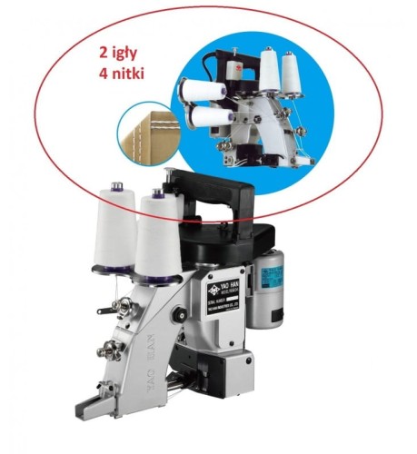 ZASZYWARKA DO WORKÓW CZTERONITKOWA DWUIGŁOWA YAO HAN N640A