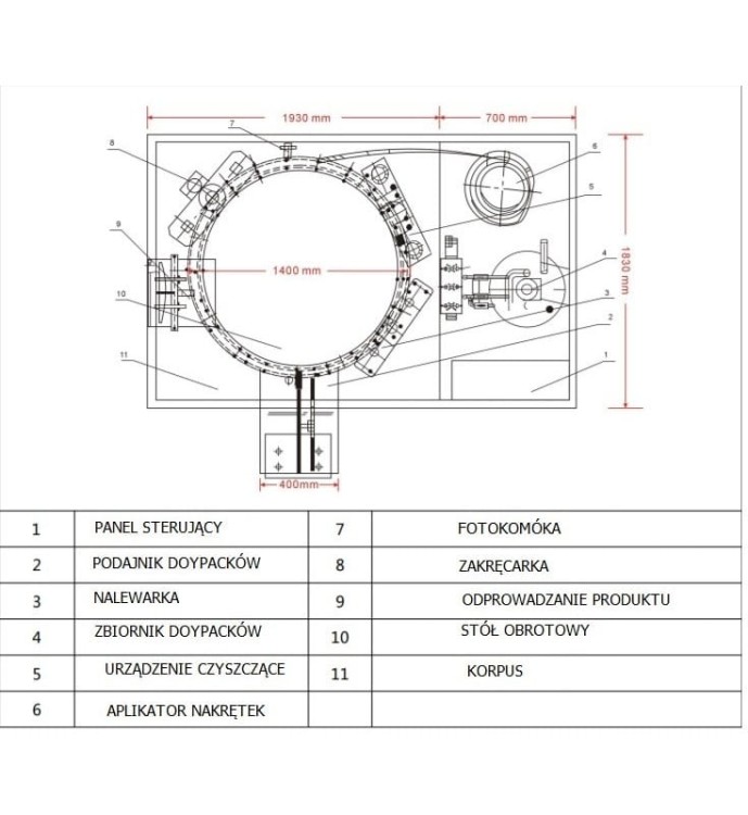 NALEWARKA I ZAKRĘCARKA DOYPACKÓW ZLD-2A