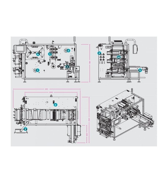 MASZYNA DO SKŁADANYCH SASZETEK P