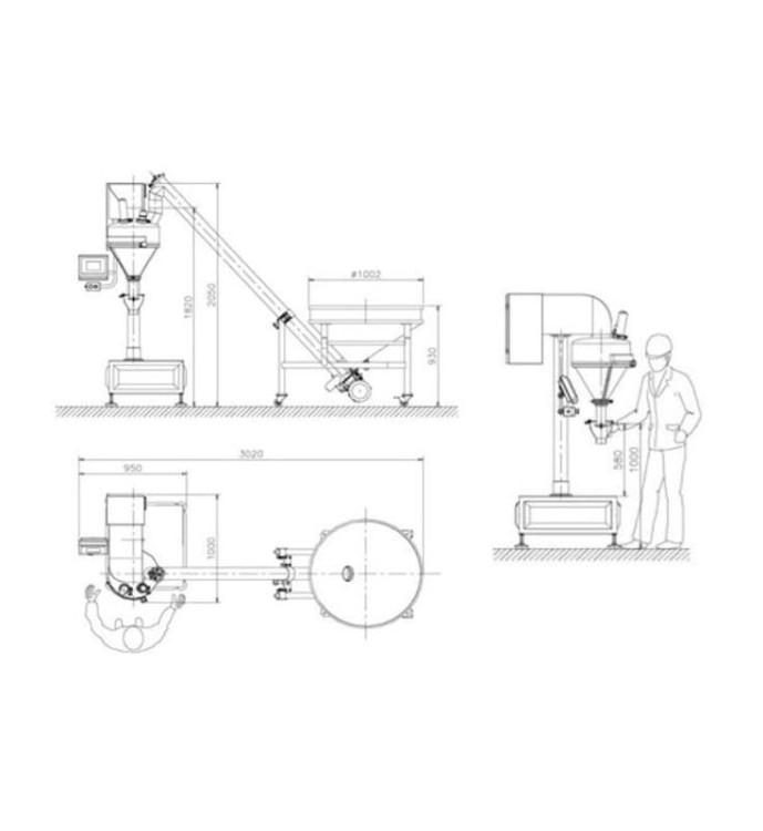 DOZOWNIK DO SYPKICH TWF-C Z PODAJNIKIEM DS-3