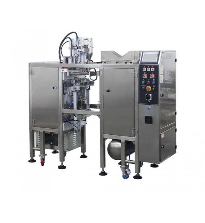 PIONOWA MASZYNA PAKUJĄCA GDD-1-300 Z NAWAŻARKĄ LINIOWĄ I PODAJNIKIEM