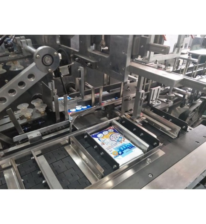 MASZYNA PAKUJACA SASZETKĘ Z ULOTKĄ W KARTONIK