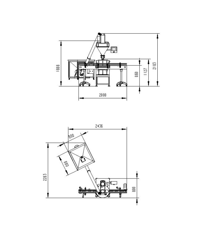 DOZOWNIK DO SYPKICH TWF-C Z PODAJNIKIEM DS-3