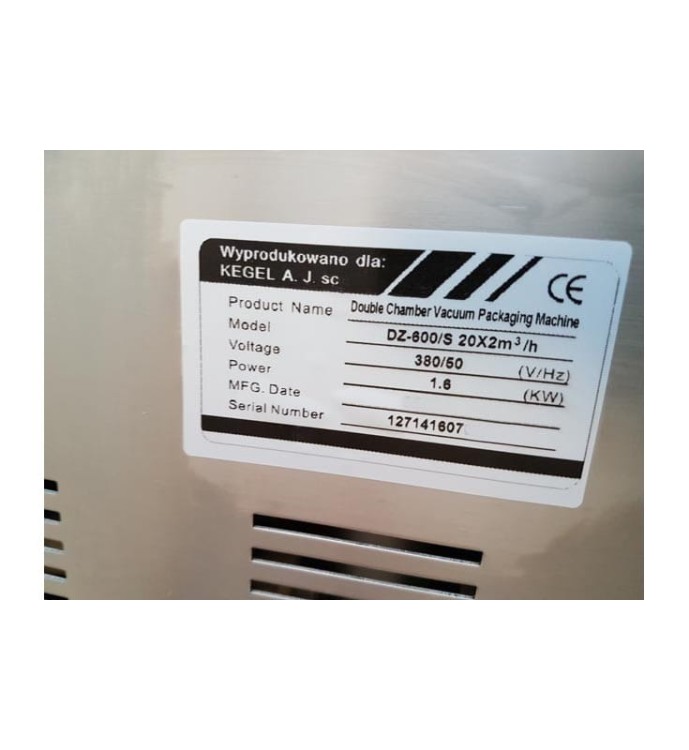 KOMOROWA PAKOWARKA PRÓŻNIOWA VACUUM DZ 600/2S