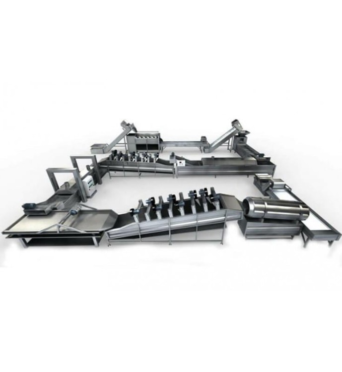 LINIA DO PRODUKCJI I PAKOWANIA FRYTEK 1000