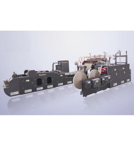 LINIA DO PRODUKCJI TOREB PAPIEROWYCH Z ZWIJANĄ RĄCZKĄ WFD-430