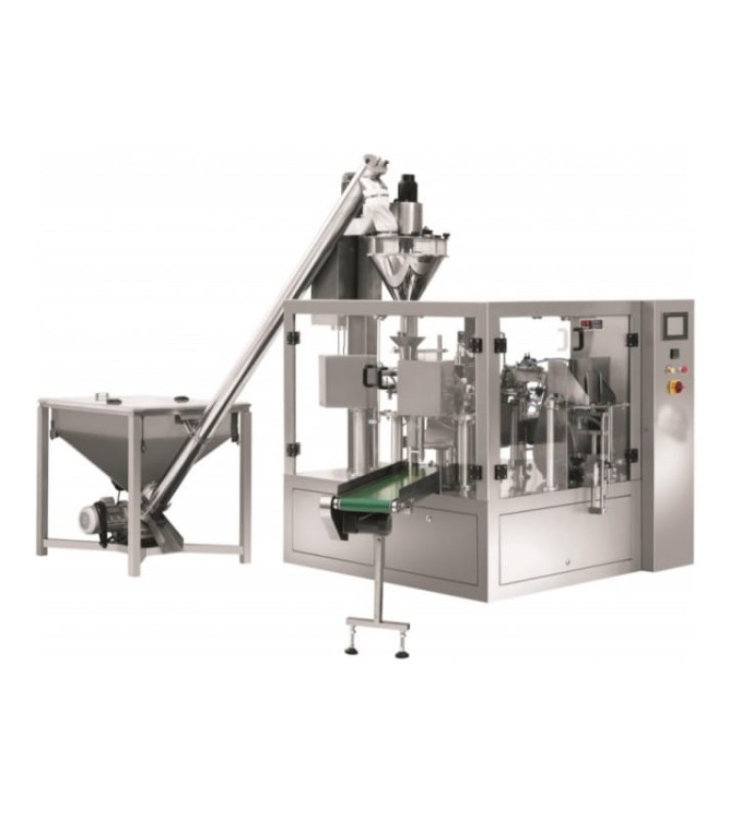 ROTACYJNA MASZYNA PAKUJĄCA DO PROSZKU DOYPACK STRUNA HT 8F BIG